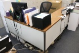 Tan Metal 3-Drawer Desk & File Cabinet - SO