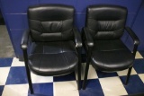 (2) Leather Side Chairs & (1) Rolling Office Chair - PO