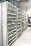 (5) Tan Metal Shelving Units - P