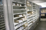 (5) Tan Metal Shelving Units - P