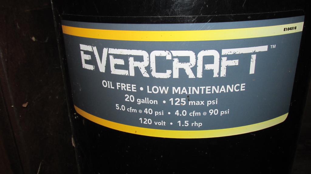 Evercraft 20 online gallon air compressor
