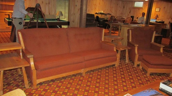 Ranch Oak 5-Piece Living Room Set - BM
