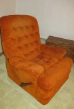 Orange Upholster Rocker Recliner - BR2