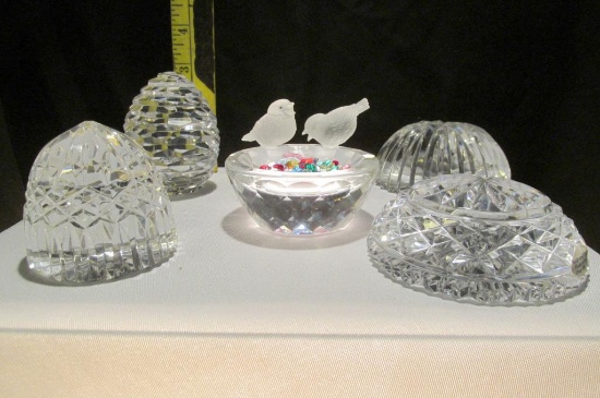 Swarovski Silver Crystal Bird Bath & Assorted Crystal  - K