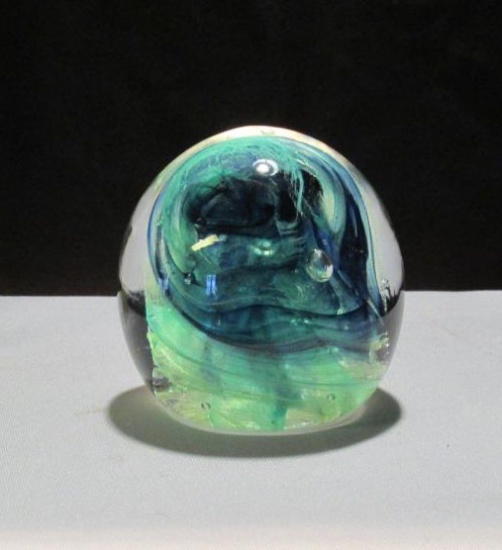 Kerry Glass Paperweight - K
