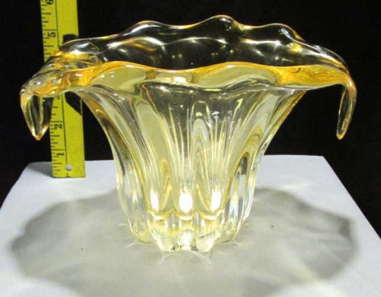 Light Yellow Glass Bowl