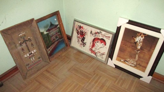 (4) Assorted Prints & Paintings