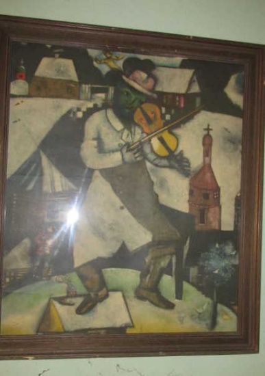Man Playing Violin Print