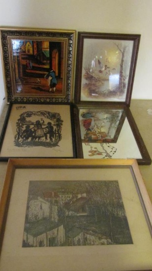 (5) Assorted Framed Prints