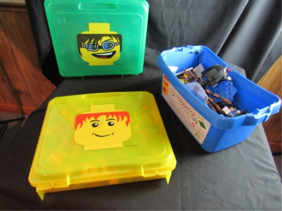 Lego Assortment With (2) Storage Boxes