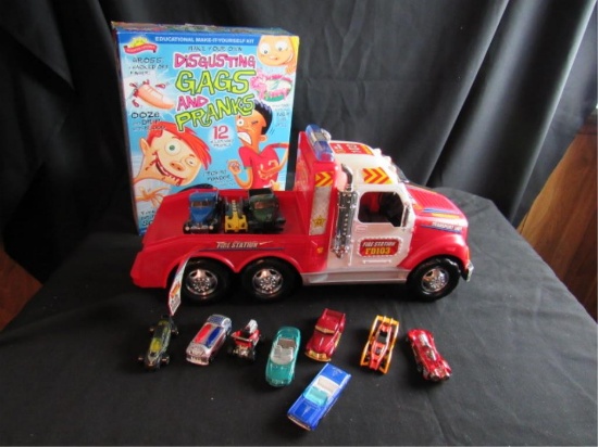 Play Cars and Trucks and Prank Box