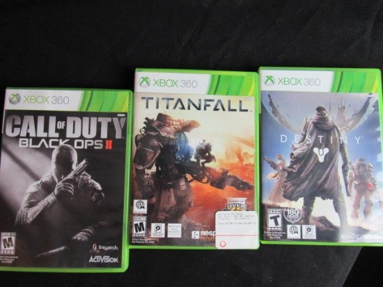 Destiny, Call Of Duty Black Ops 2, Titanfall Xbox 360