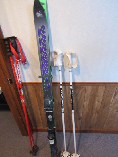 Skis & (2) Sets of Poles