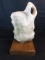 Alabaster Sculpture On Wood Base