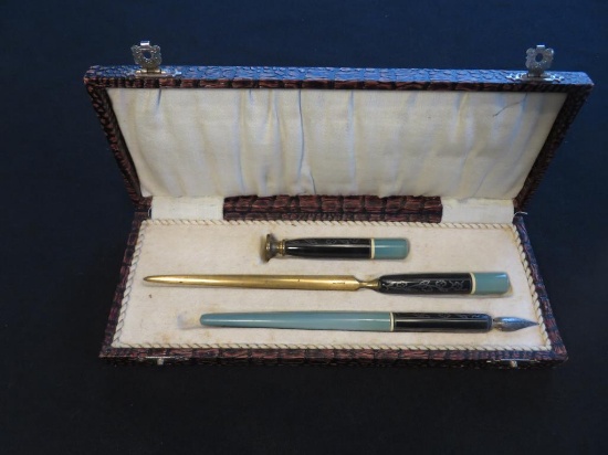 Antique Pen Seal & Letter Opener Set