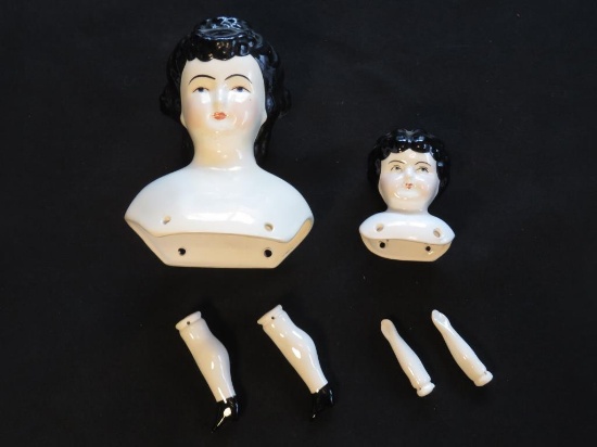 French Doll Parts With JL Doll Marks