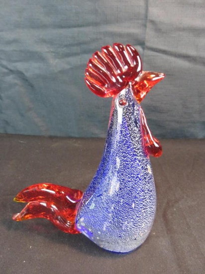 Art Glass Rooster