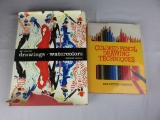 (2) Pencil & Watercolors Hardcover Books