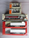 (5) HO Scale Tractor & Trailers