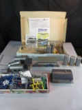 Large Assortment of HO Scale Train Buildings, Tanks, Parts