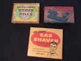 (3) Vintage Games & Gag Gift