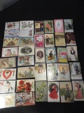 (36) Antique Valentines / Love Postcards