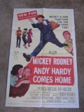 1958 Andy Hardy Comes Home Movie Poster