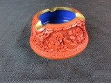 Antique Chinese Cinabar Ashtray