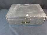 Antique Genuine Illinois Watch Material Watchmakers Cabinet & Contents