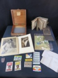 (16) Collectibles /Art/Artist Box / Photographs / Antique Labels / Copper Engraving Plate