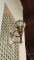 Pair Of Antique Brass With Globe Wall Sconces - A