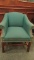 Green Upholstered Lounge Chair - Eh