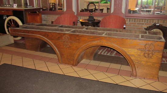 (9) Piece Solid Wood Saloon Backbar With Columns