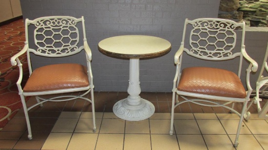 (2) Chairs & Table - A