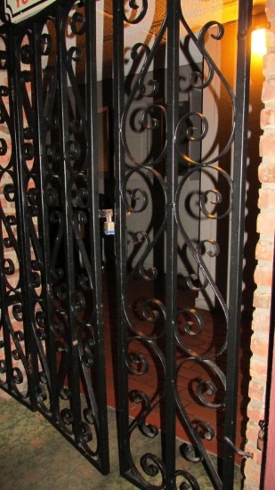Wrought Iron Security Gate With Door - H