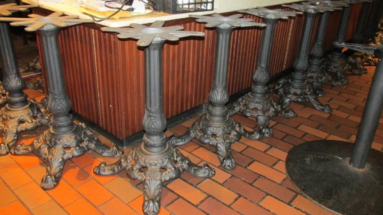 (38) Cast Iron Table Bases - R