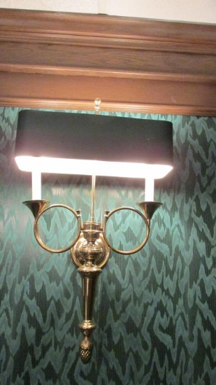 (8) Fox Hunt Horn Sconces - Whr