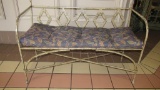 Metal Bench With Cushion - L