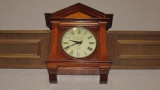 Large Wood Wall Lobby Clock - L