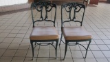Pair Of Metal Chairs  - A