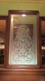 Frosted Etched Glass Wall Insert - Ml