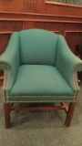 Green Upholstered Lounge Chair - Eh