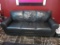 Black Leather Couch - L