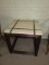 End Table With Marble Top & Wooden Base - B