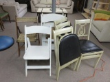 (9) Folding Chairs, Assorted Styles - B