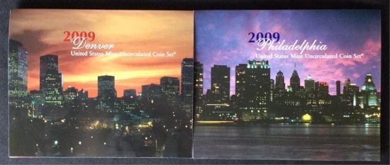 2009 D and P United States Mint Uncirculated Coin Set-W