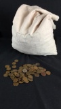 Bag of 40+ Pounds of 1940s/1950s Wheat Pennies-W