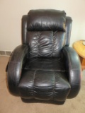 Black Leather Electric Recliner-LR