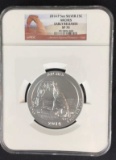 2014 P 5 oz. Silver 25C Arches  SP70-W