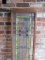 B - Frosted & Stained Glass Lead Window